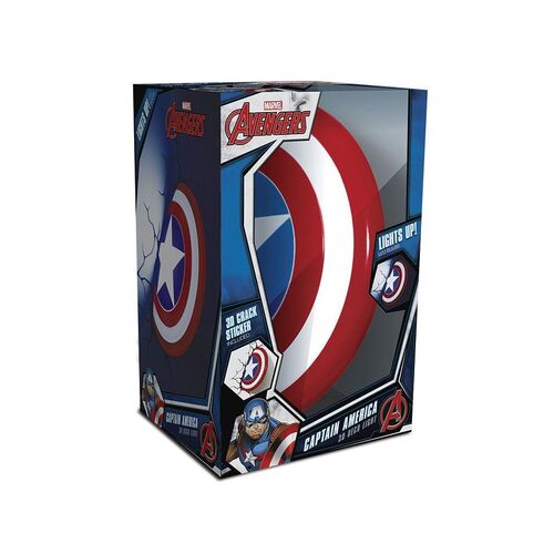 Lmpara Marvel 3D LED Escudo Capitan America
