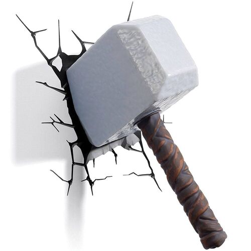 Lámpara 3D LED Thor Hammer Marvel
