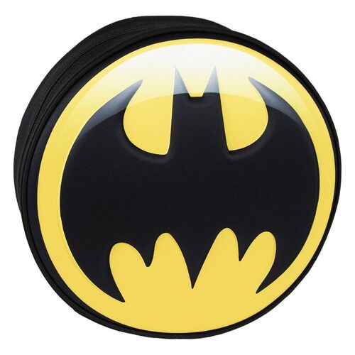 Mochila Infantil 3D Batman Símbolo Redondo