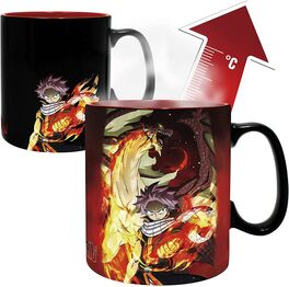 FAIRY TAIL - taza Heat Change - 460 ml - Natsu & Lucy x2