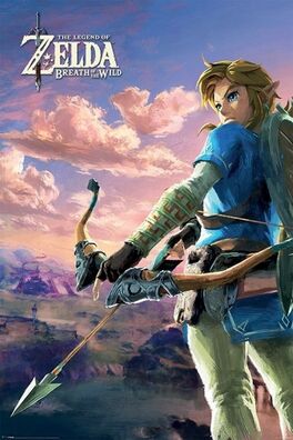 Póster The Legend Of Zelda Breath Of The Wild Hyrule Escena