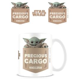 Taza blanca The Mandalorian Precious Cargo