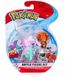 Set 3 Figuras Wooloo, Vulpix, Ponyta - Pokemon