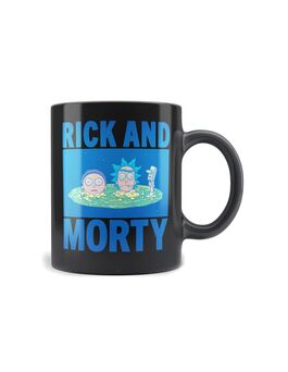Taza Ceramica Cabezas Portal Rick Y Morty