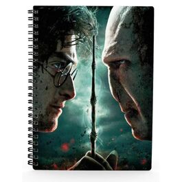 Libreta Efecto 3D Harry Vs Voldemort Harry Potter