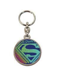 Llavero Redondo Metal Logo Multicolor - Superman Llavero Redondo Metal Logo Multicolor - Superman