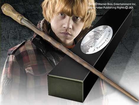 Replica Varita Mgica Deluxe Harry Potter Ron Weasley (edicin carcter)  - Resina - 45x8x4,5cm