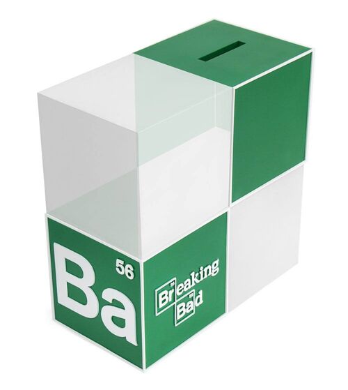 Hucha / Soportalibros BrBa Logo Breaking Bad