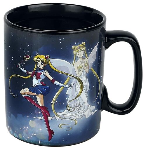 Taza Usagi Tsukino Sailor Moon Negra - Porcelana - 460 ml