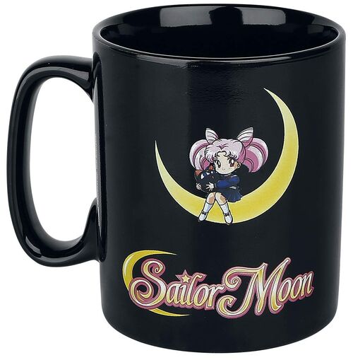 Taza Usagi Tsukino Sailor Moon Negra - Porcelana - 460 ml