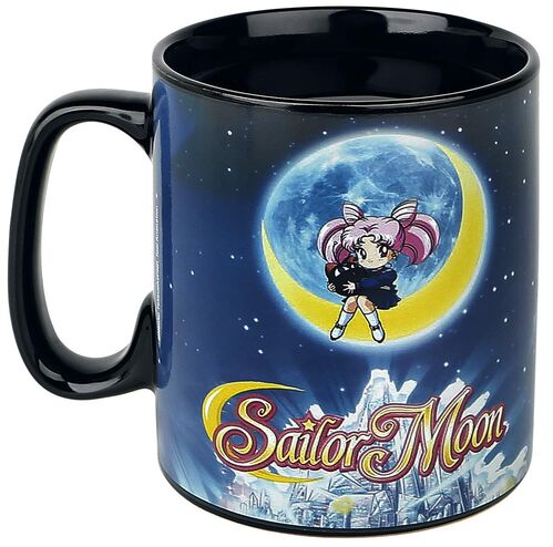 Taza Usagi Tsukino Sailor Moon Negra - Porcelana - 460 ml