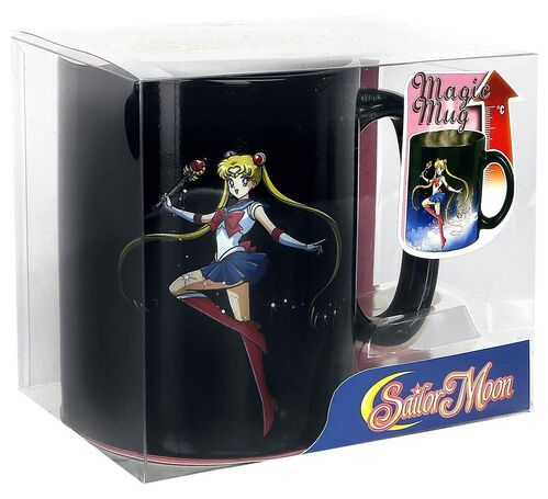 Taza Usagi Tsukino Sailor Moon Negra - Porcelana - 460 ml