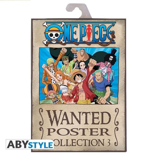 Pack 9 Posters One Piece Wanted Tripulación de Luffy