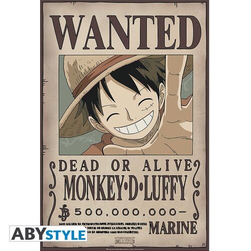 Pack 9 Posters One Piece Wanted Tripulación de Luffy