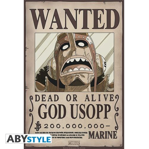 Pack 9 Posters One Piece Wanted Tripulación de Luffy