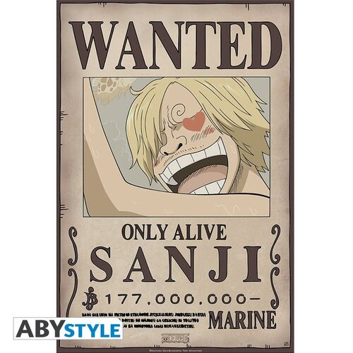 Pack 9 Posters One Piece Wanted Tripulación de Luffy