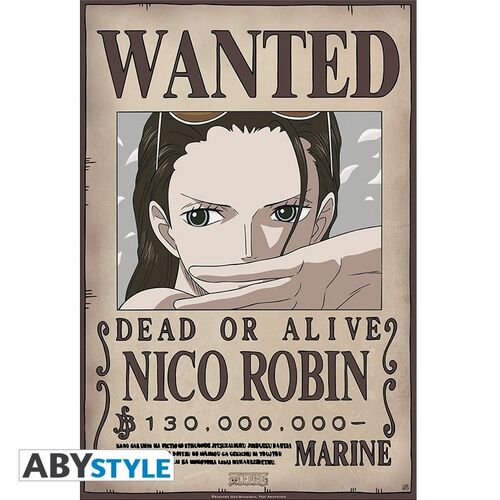 Pack 9 Posters One Piece Wanted Tripulación de Luffy