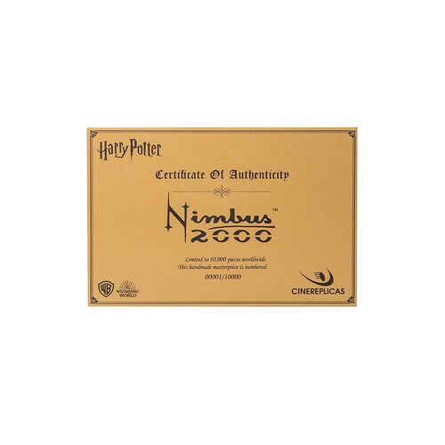 Replica Harry Potter 1/1 Escoba Nimbus 2000 New Edition - Caoba - 160 cm