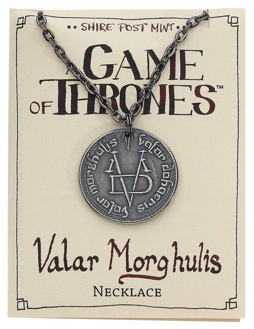 Collar con Colgante Iron Coin of the Faceless Man Canción de hielo y fuego