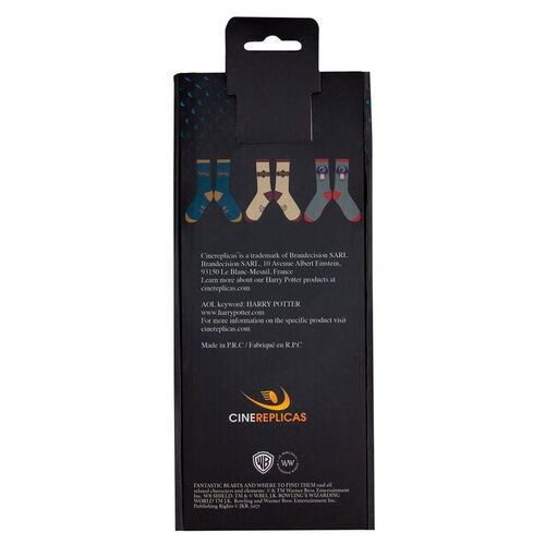 Pack de 3 Pares de calcetines MACUSA Animales fantásticos