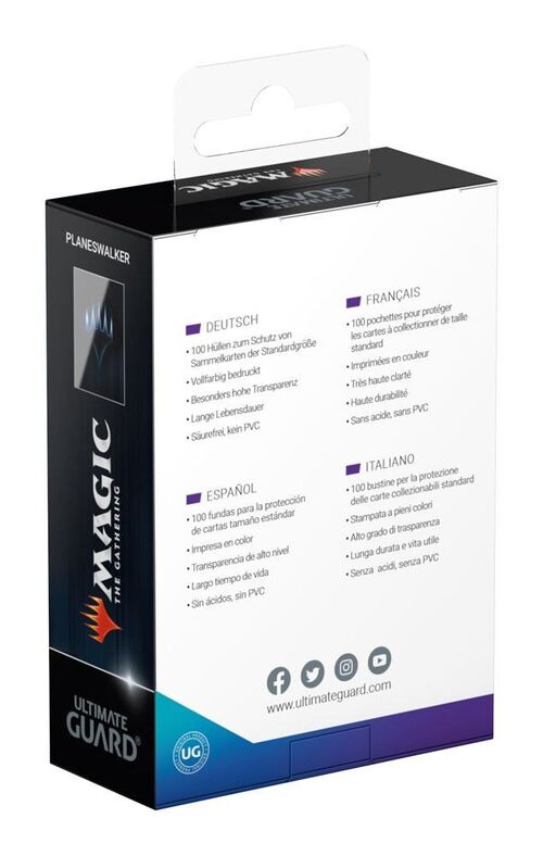 TCG Magic the Gathering Printed Sleeves Tamaño Estándar Planeswalker 100