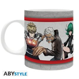 Taza Saitama One Punch Man Blanca y Roja - Porcelana - 320 ml