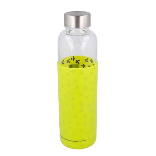 Botella con funda de Silicona Minecraft - Cristal - 585 ml