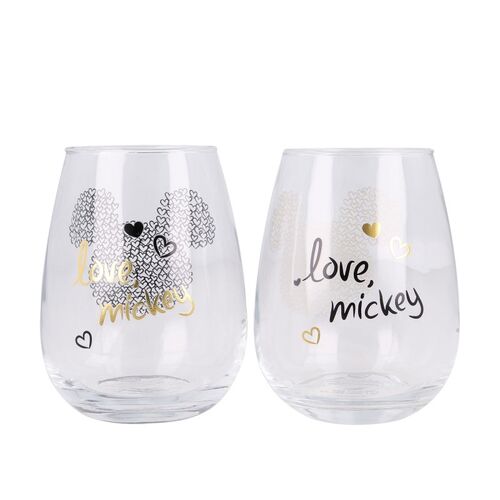 Set 2 Vasos de Cristal 510ML Mickey