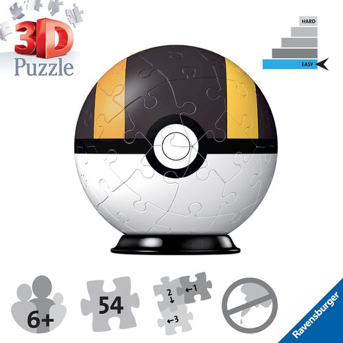 Puzzle 54 Piezas Pokemon Pokeball Ultraball