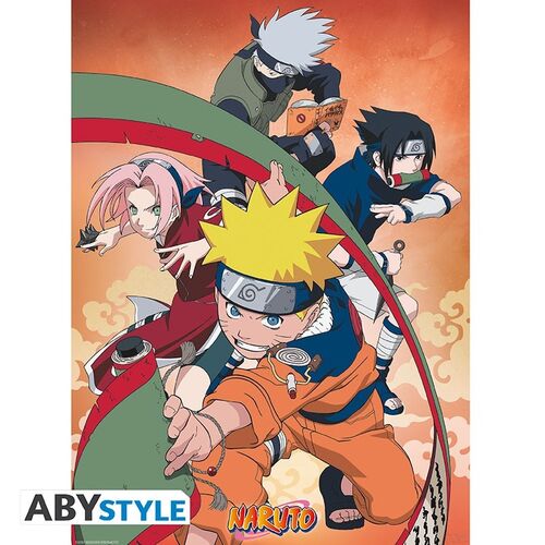 Set 2 Chibi Posters Naruto - Team 7 - 52X38