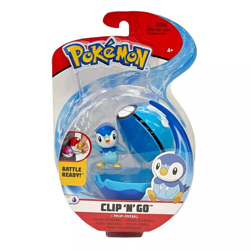 Figura ClipNGo Piplup - Pokemon