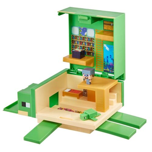 Figura Guarida Tortuga Transformable 26cm - Minecraft