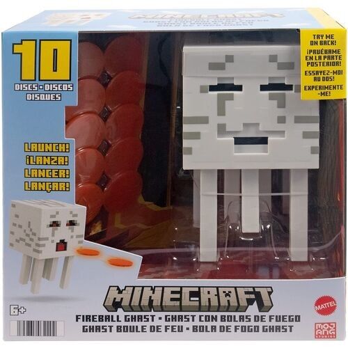 Figura Ghast con Bola de Fuego - Minecraft