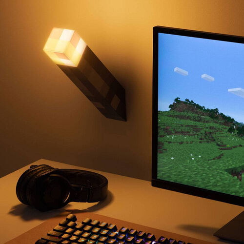 Lámpara Antorcha Minecraft