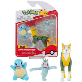 Pokémon Packs de 3 Figuras Battle Squirtle Pokémon Packs de 3 Figuras Battle Squirtle