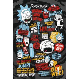 Poster Rick And Morty Quotes Poster Rick And Morty Quotes