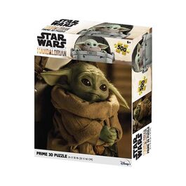 Puzzle lenticular 61x46 cm The Mandalorian Grogu cargado 500 piezas