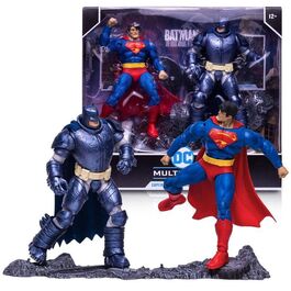 Figura DC 2-Pack Collector Superman vs Batman Blindado 18cm