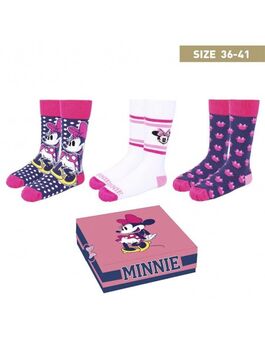 Calcetines Minnie 3 piezas Calcetines Minnie 3 piezas