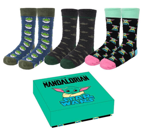 Calcetines Mandalorian The Child 3 unidades 40-46