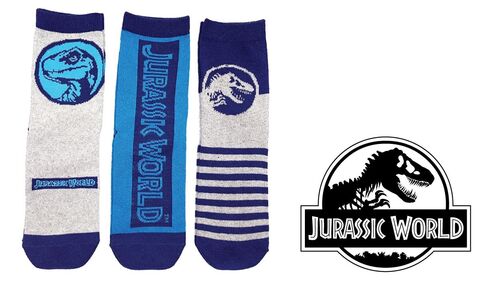 Calcetines Jurassic World 23-26 3 piezas