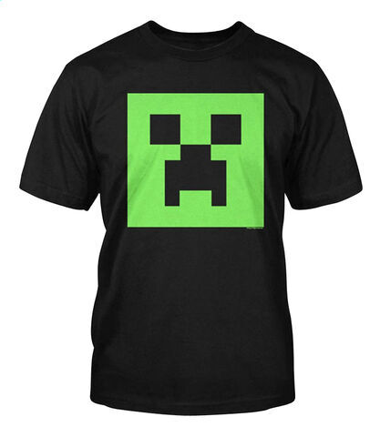 Camiseta Minecraft Negra Creeper