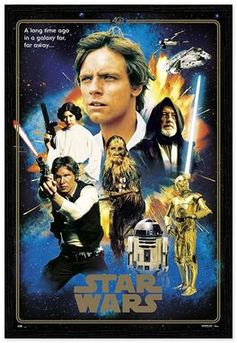 Poster Star Wars Classic 40 Aniversario Heroes