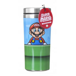 Taza De Viaje Super Mario Tubería Nintendo - Aluminio - 450 ml
