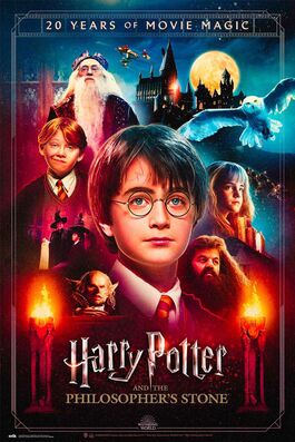 Poster Harry Potter La Piedra Filosofal 20 Aniversario