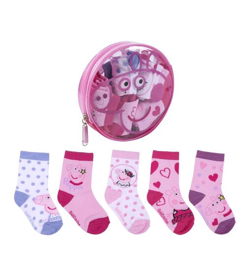 Calcetines Peppa Pig 5 unidades 19-20