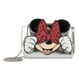 Bolso Bandolera Plateado Diseño Minnie Bolso Bandolera Plateado Diseño Minnie