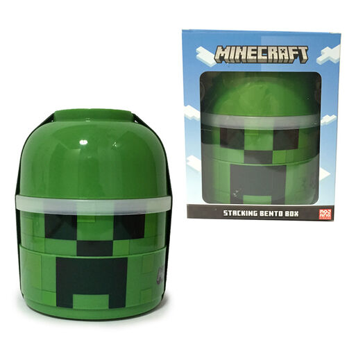 Sandwichera con Compartimentos y Cubiertos - Creeper Minecraft