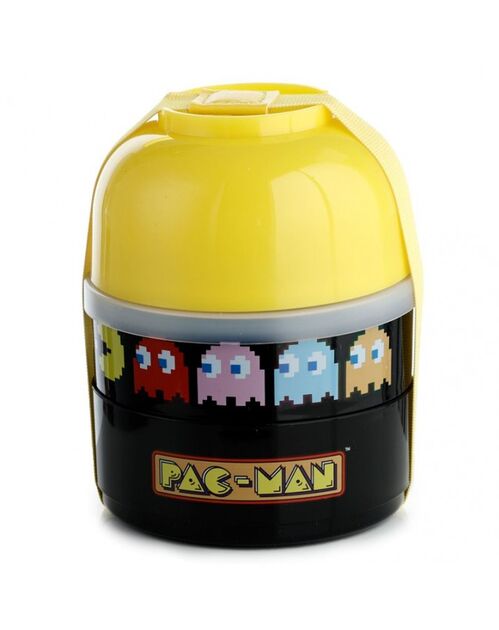 Sandwichera Redondo con Compartimentos - Videojuego Pac-Man