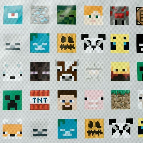 Bolsa de Almacenaje - Caras Minecraft